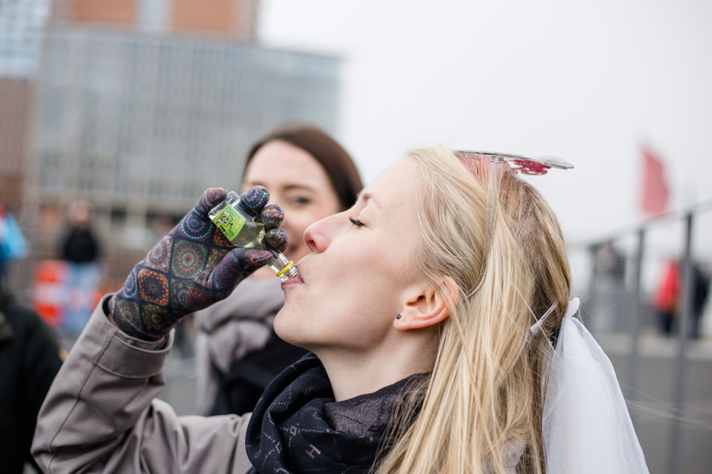 JGA in der Hamburger Speicherstadt bei Aprilwetter